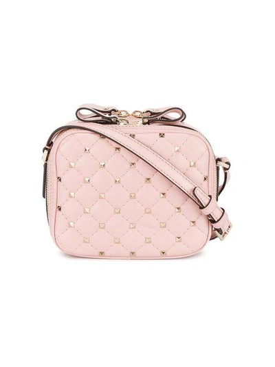 Shop Valentino Garavani Rockstud Spike Crossbody Bag In Pink