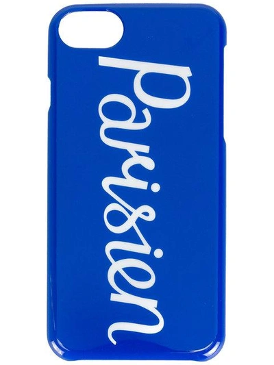 Shop Maison Kitsuné Parisien Iphone 6/7s Case - Blue