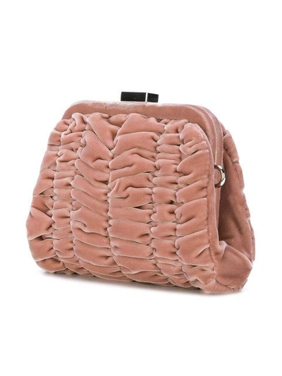 Shop Tom Ford Wrinkled Clutch Bag - Pink & Purple