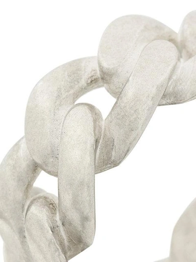 Shop Maison Margiela Chain-link Ring In Metallic
