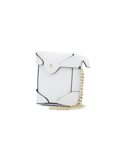 Shop Manu Atelier Micro Pristine Crossbody Bag In White