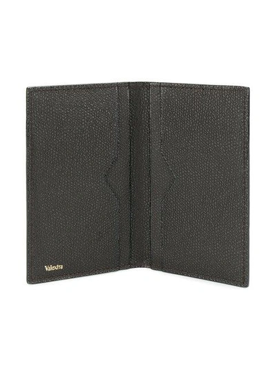 Shop Valextra Pebbled Card Case - Brown