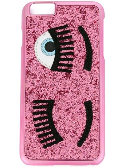 Shop Chiara Ferragni Flirting Glitter Iphone 6 Plus Case