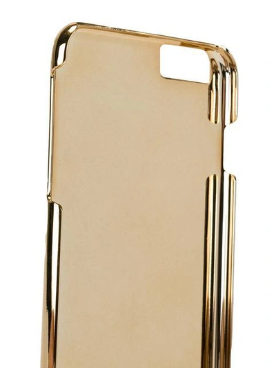 Shop Chiara Ferragni Flirting Iphone 6 Plus Case - Metallic