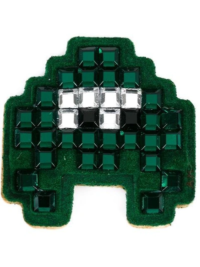 Shop Anya Hindmarch Invader Mini Sticker - Green