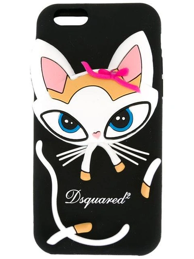Shop Dsquared2 Cat Iphone 6 Case - Black