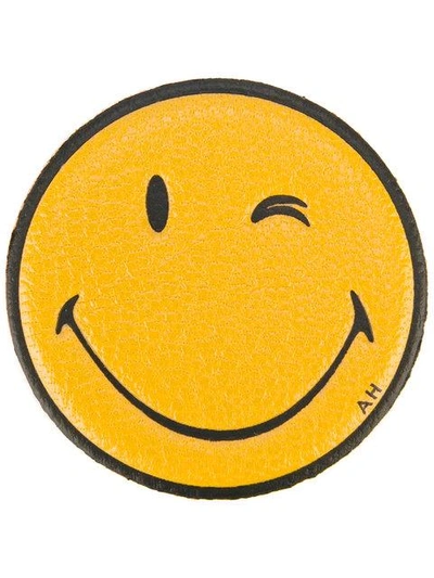 Shop Anya Hindmarch Wink Sticker In Yellow