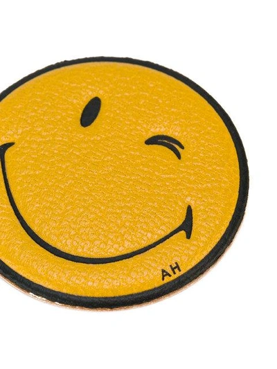 Shop Anya Hindmarch Wink Sticker In Yellow