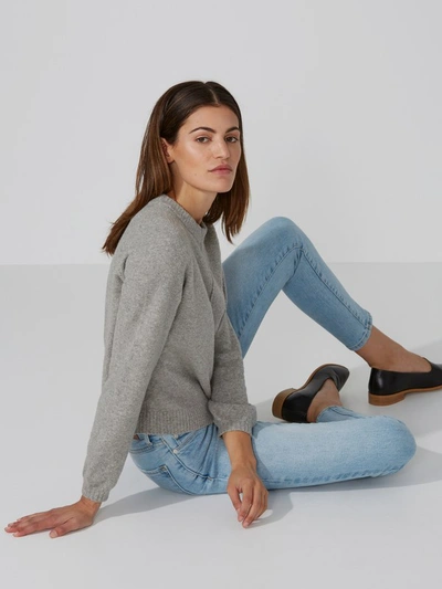 Shop Frank + Oak The Debbie High-waisted Skinny Jean In Light Indigo