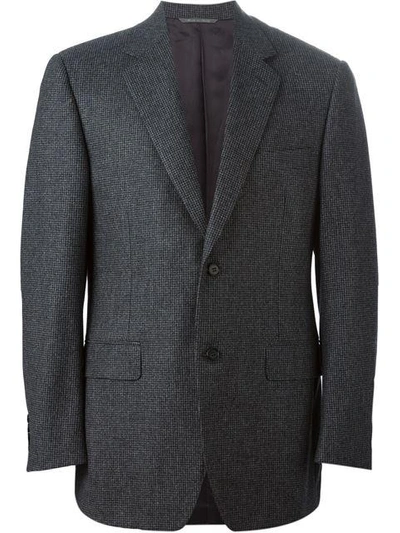 Shop Canali Houndstooth Blazer In Grey