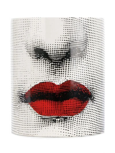 Shop Fornasetti Profumi Scented Candle With Printed Casing In White