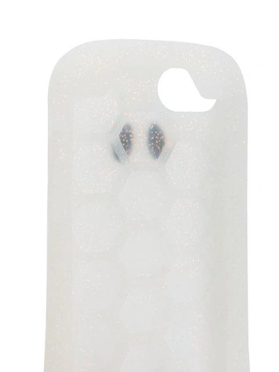 Shop Stella Mccartney Glitter Iphone 7 Case - White