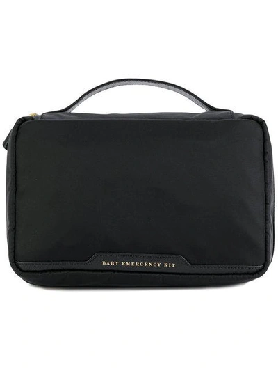 Shop Anya Hindmarch Baby Emergency Kit Bag In Black