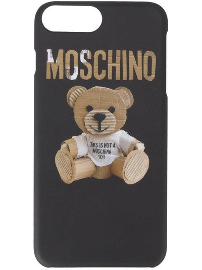 Shop Moschino Teddy Iphone 6+ Case - Black