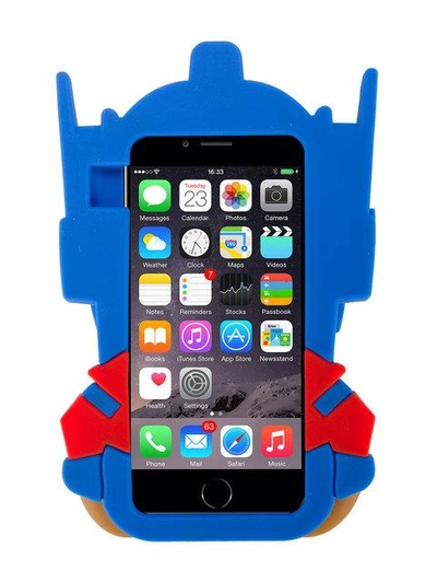 Shop Moschino Transformer Teddy Iphone 7 Case In Blue