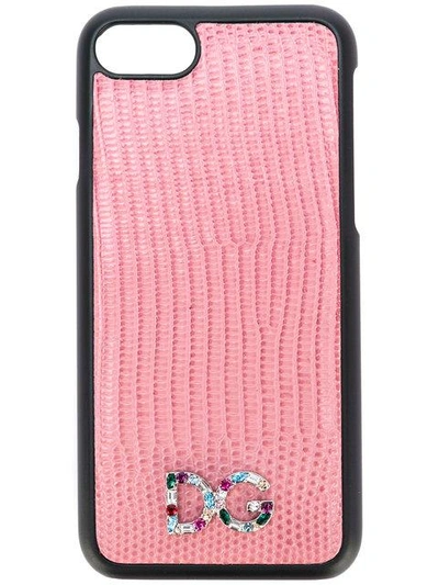 Shop Dolce & Gabbana Logo Plaque Iphone 7 Case