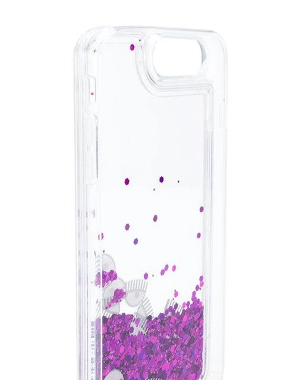 Chiara Ferragni Liquid Glitter & Eyes Iphone 7 Plus Case In Neutrals