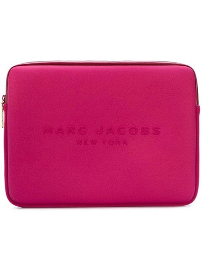 Shop Marc Jacobs Logo 13" Computer Case - Pink & Purple