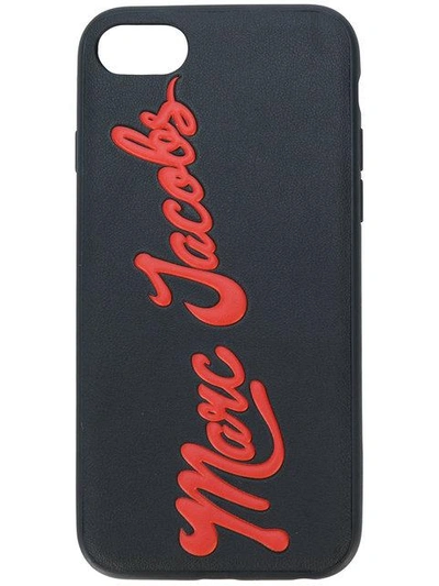 Shop Marc Jacobs Glossy Marc Embossed Iphone 7 Case