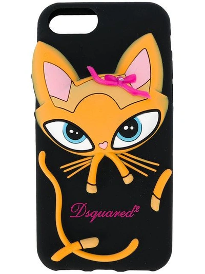 Shop Dsquared2 Cat Iphone 7 Cover In Black