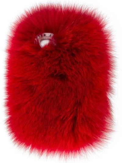 Shop Wild And Woolly Red Fur Bordeaux Iphone 7 Case