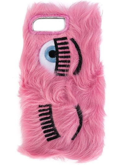Shop Chiara Ferragni Flirting Iphone 7 Plus Case - Pink