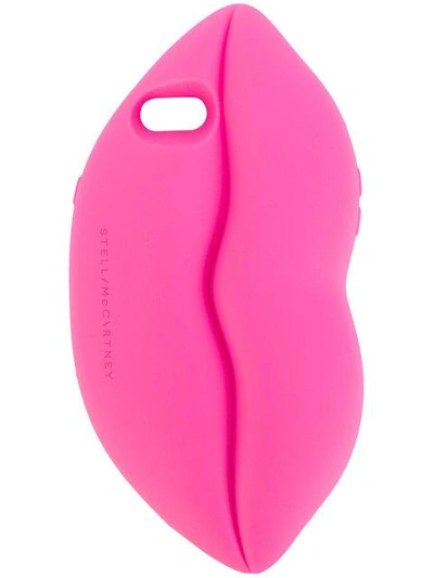 Shop Stella Mccartney Lips Iphone Case In Pink