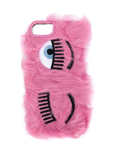 Shop Chiara Ferragni Flirting Iphone 7 Case In Pink