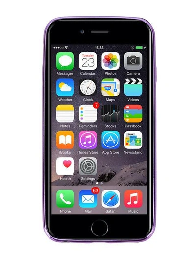 Shop Chiara Ferragni Flirting Glitter Iphone 7 Case In Purple
