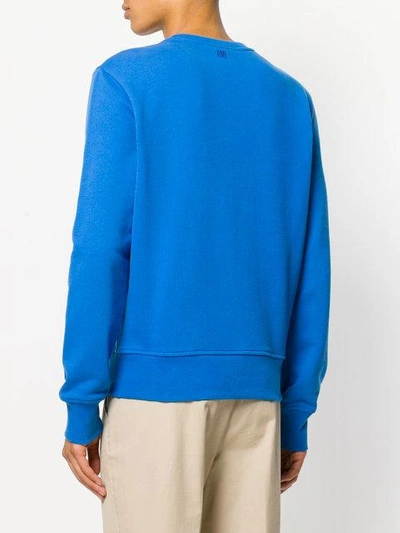 Shop Ami Alexandre Mattiussi Ami De Coeur Sweatshirt In Blue