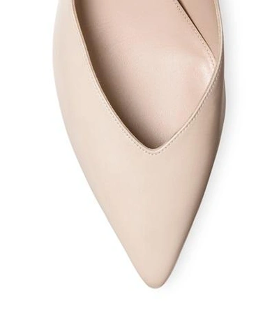 Shop Stuart Weitzman The Everyday Pump In String Beige Nappa Leather