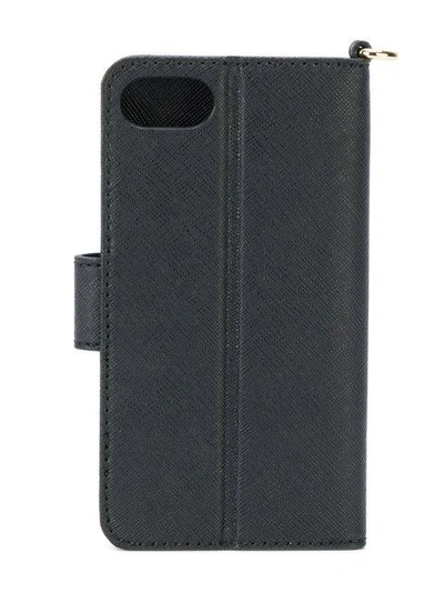 Shop Michael Michael Kors Folio Iphone 7 Case - Black