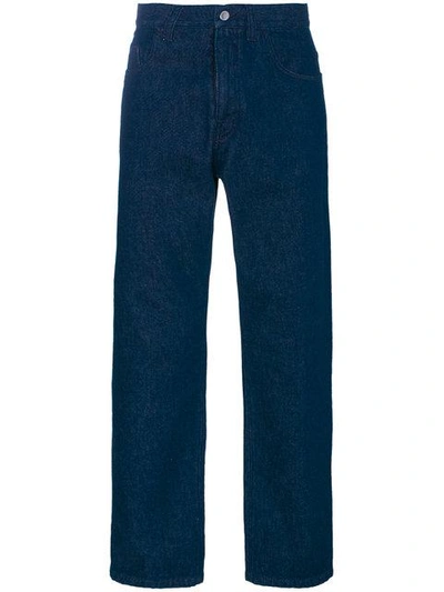 Raf Simons Blue Low Crotch Jeans | ModeSens