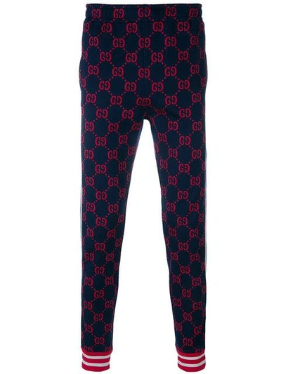 Shop Gucci Gg Jacquard Jogging Trousers