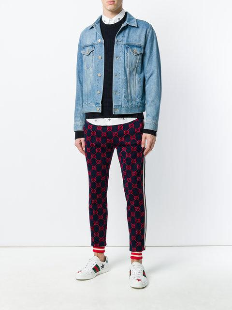 gg jacquard track bottoms