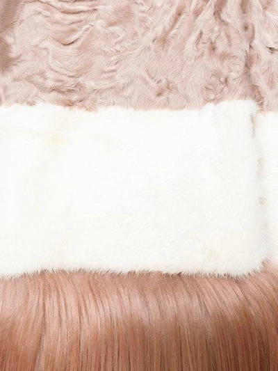Shop Cara Mila Dixie Mixed Fur Gilet In Pink