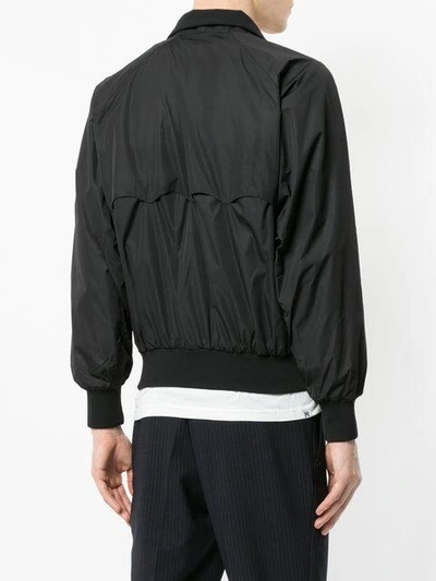 Shop Hysteric Glamour Zipped Bomber Jacket - Black
