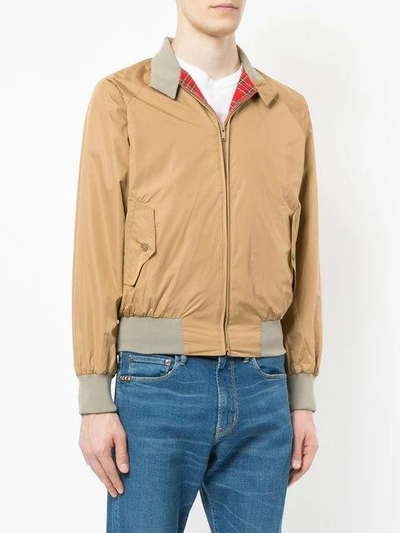 Shop Hysteric Glamour Stand-up Collar Bomber Jacket - Brown