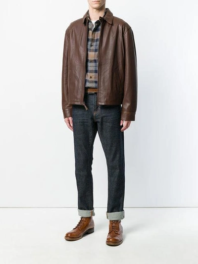 Polo Ralph Lauren Straight-fit Jacket In Brown