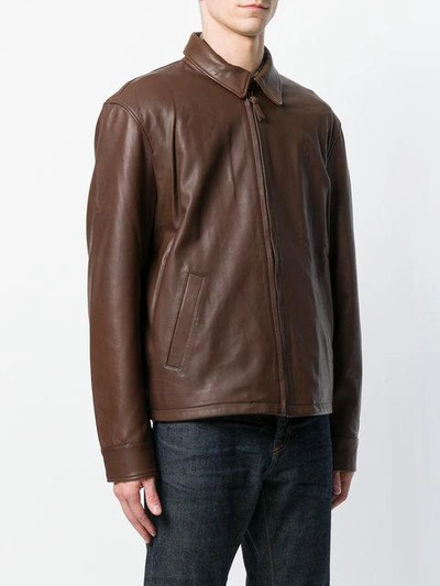 Polo Ralph Lauren Straight-fit Jacket In Brown