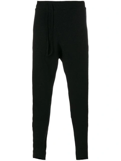 Shop Cedric Jacquemyn Dropped Crotch Trousers In Black