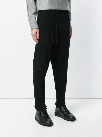 Shop Cedric Jacquemyn Dropped Crotch Trousers In Black
