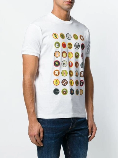 Shop Dsquared2 Badge Print T-shirt - White