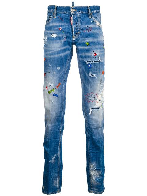 dsquared jeans graffiti