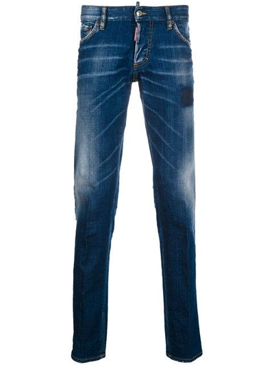 Shop Dsquared2 Slim Jeans In Blue