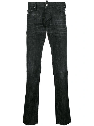 Shop Dsquared2 Slim Jeans In Black