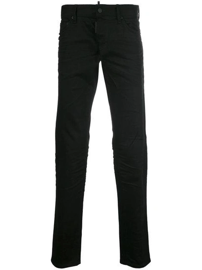 Shop Dsquared2 Slim Fit Jeans In Black