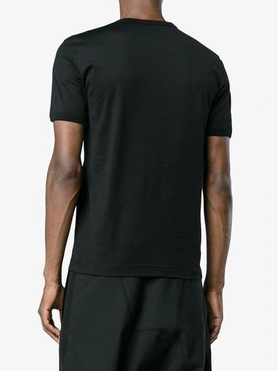 Shop Dolce & Gabbana Round Neck Logo T Shirt - Black