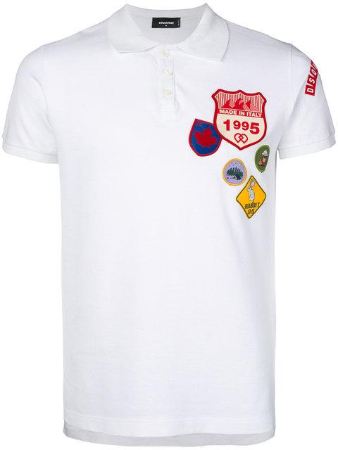 dsquared patch polo shirt