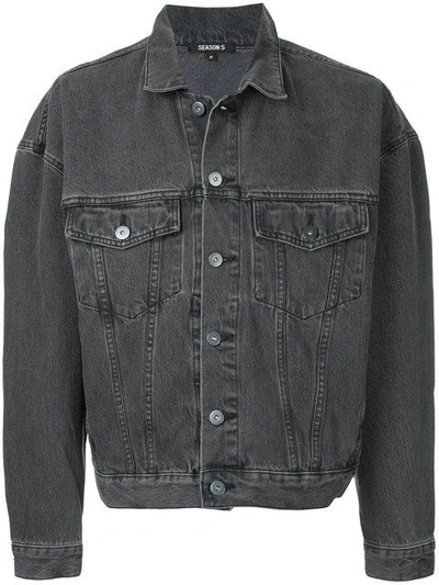 Shop Yeezy Classic Denim Jacket - Grey